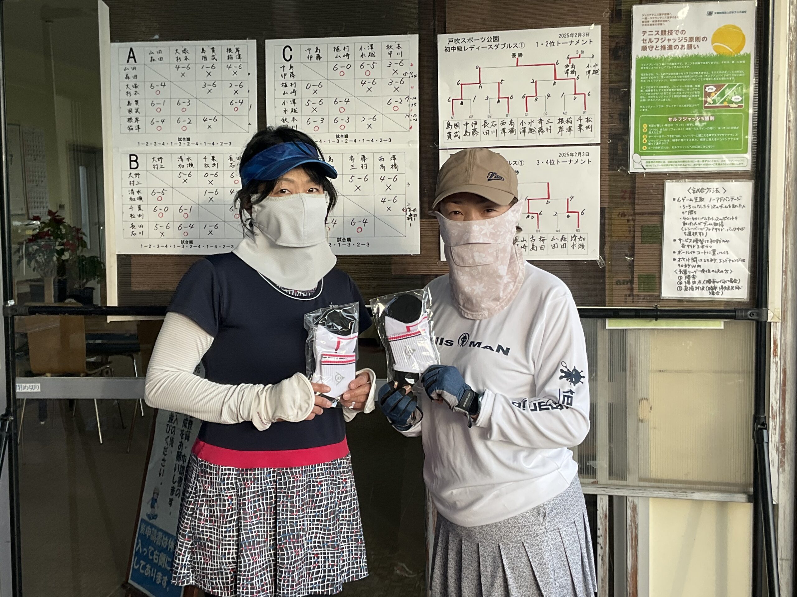 初中 イベントテニス大会 2月3日（月）初中級レディースダブルス① – 戸吹スポーツ公園