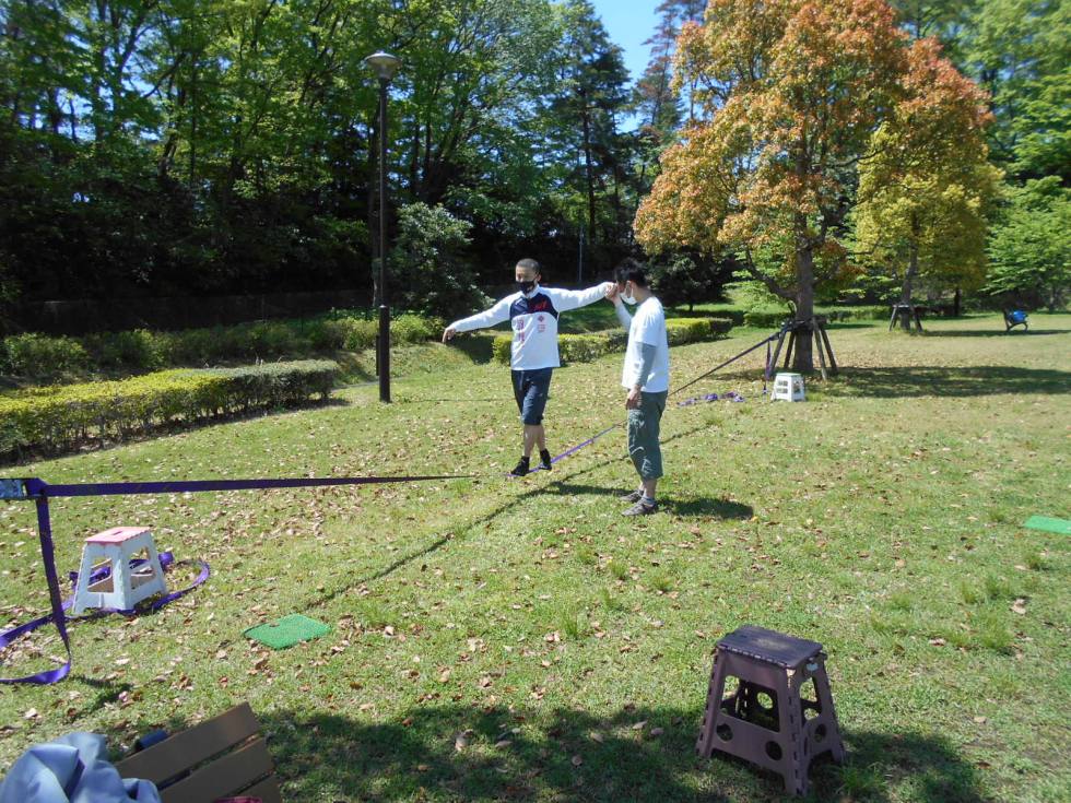 戸吹健康プログラム 4月18日 日 スラックライン体験 戸吹スポーツ公園 戸吹健康プログラム 4月18日 日 スラックライン体験 戸吹スポーツ公園